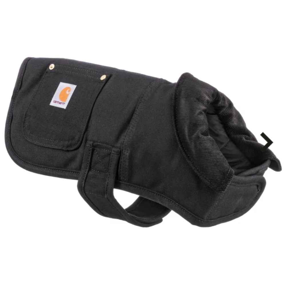 Carhartt Firm Duck Insulated Dog Chore Coat Black Size Medium | used and washed